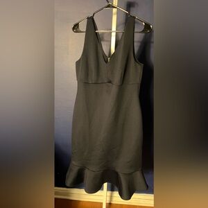 Donna Karan New York V-Neck Formal Dress Women’s Size 12 navy blue(39” long)